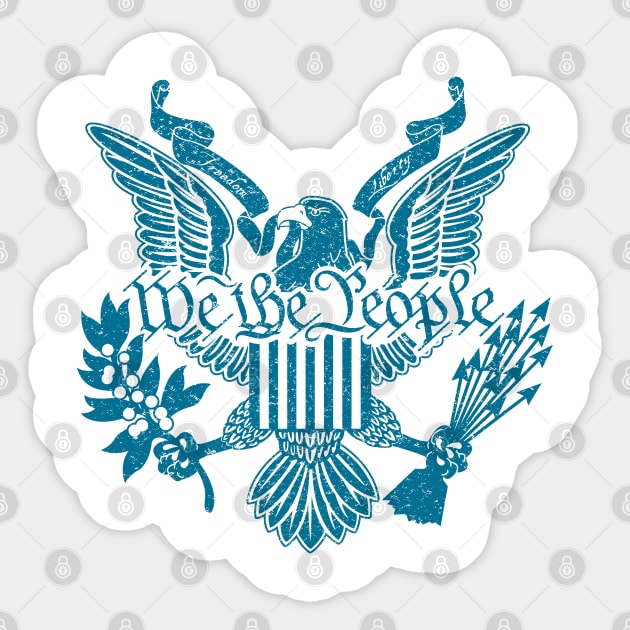 We The People We Stand Sticker by TaterSkinz